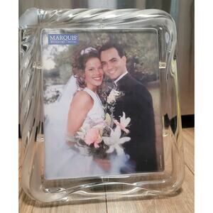 Marquis By Waterford Crystal Floral Picture Frame 8 X 10 Photo Size